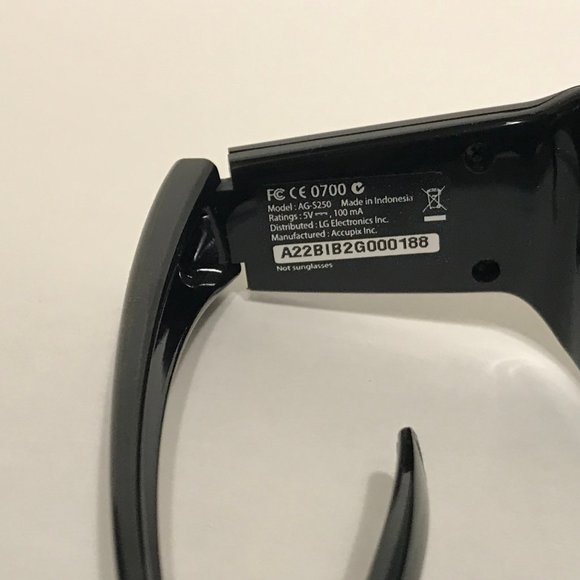 LG AG S250 Pair of Glasses Only - Picture 6 of 8